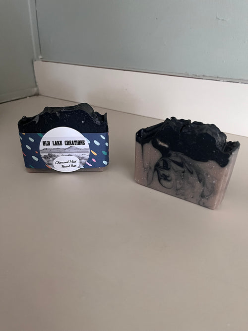 Charcoal mud facial soap with Dead Sea mud