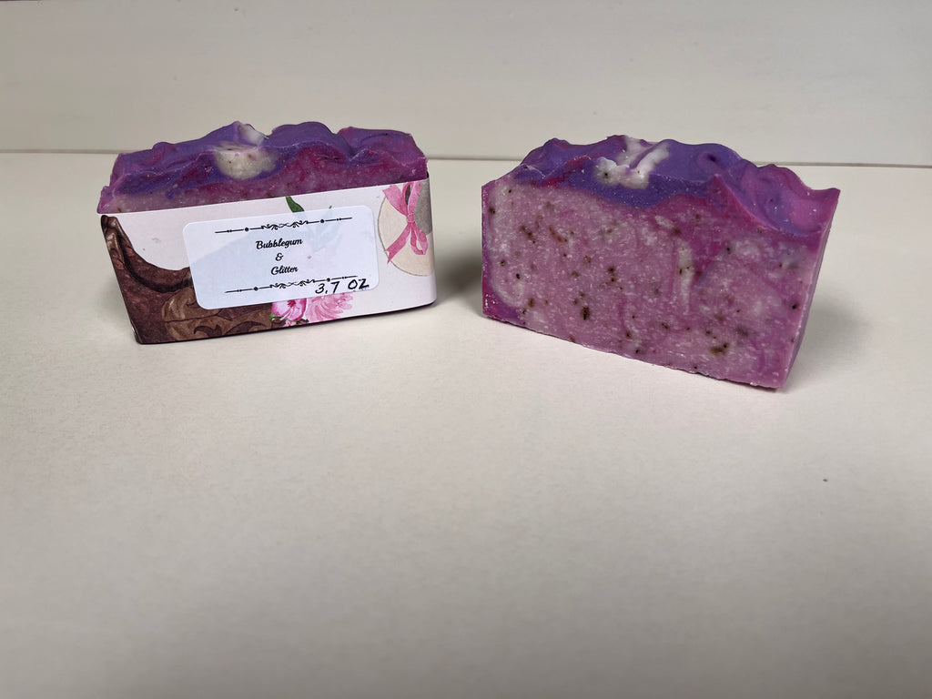 Bubblegum & Glitter Handcrafted Soap