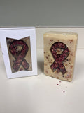 Plumeria Ribbon Handcrafted Soap