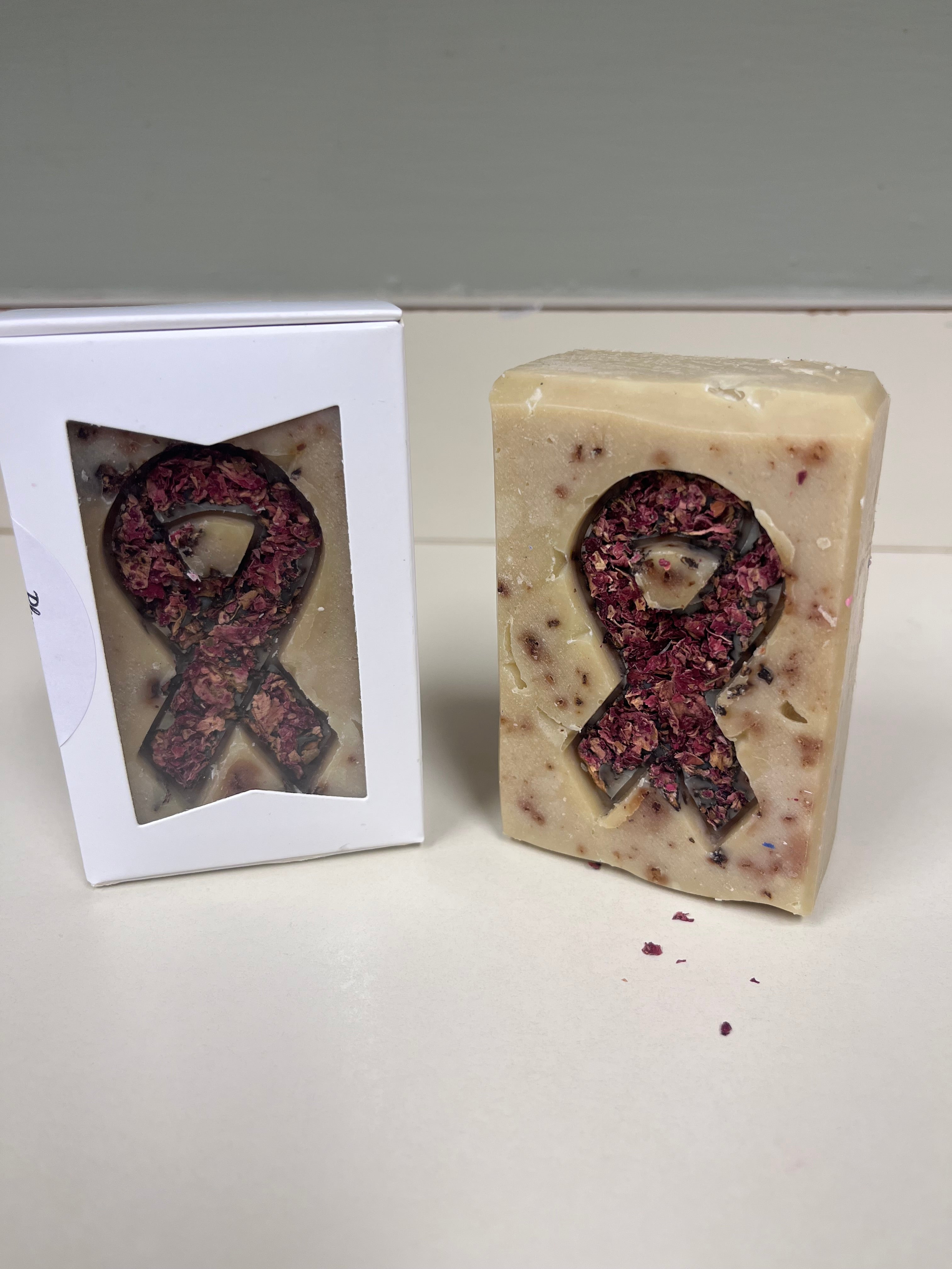 Plumeria Ribbon Handcrafted Soap