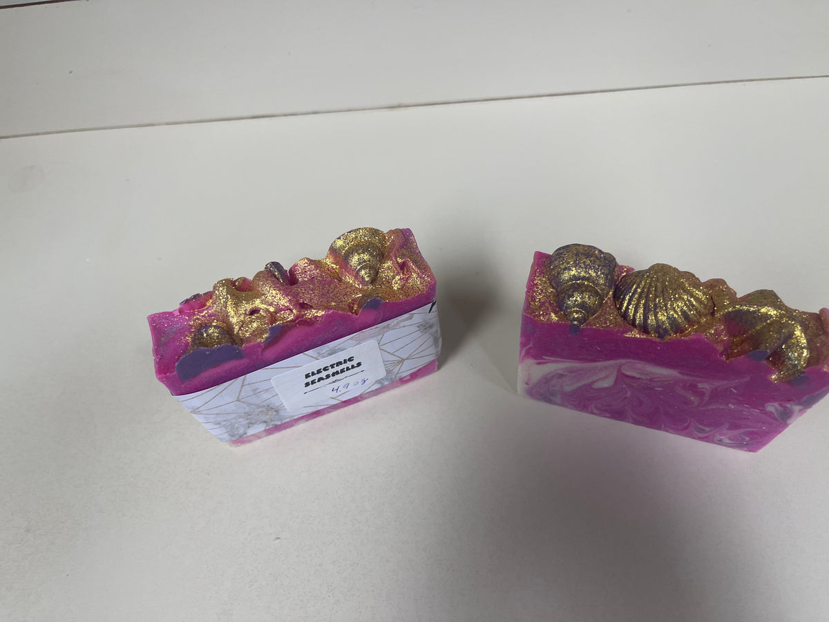 Electric Seashells Handcrafted Soap
