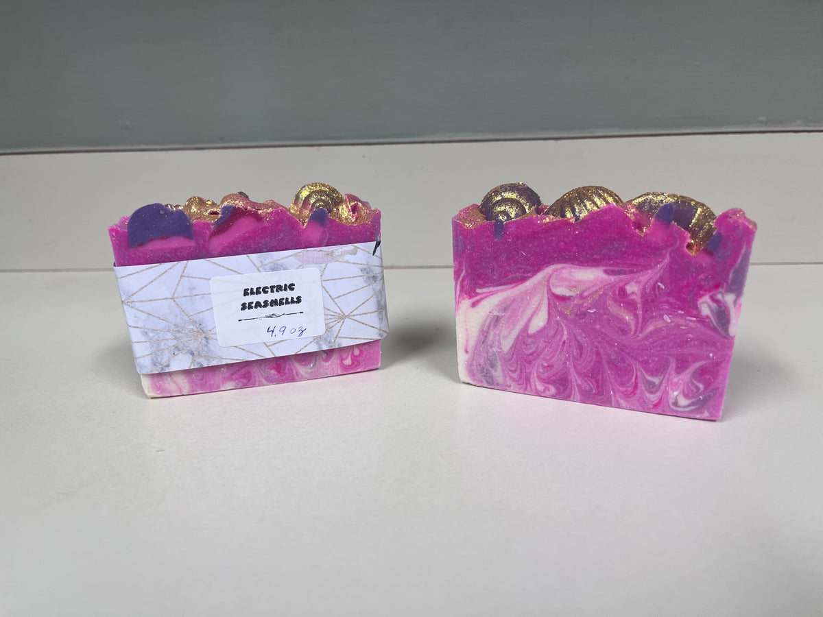 Electric Seashells Handcrafted Soap