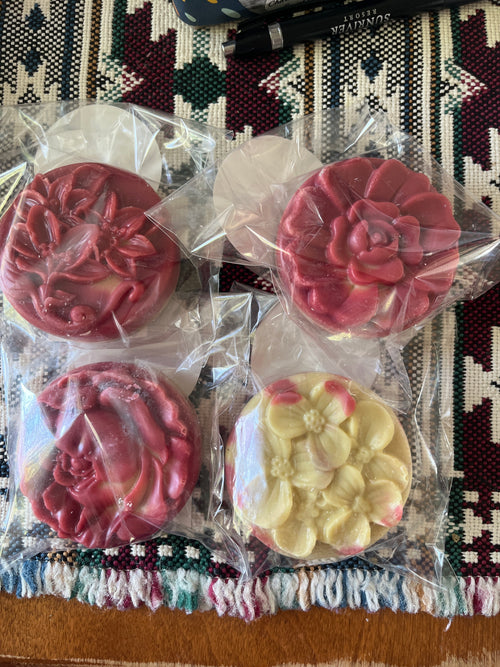 Bergamot Christmas guest soap with silver glitter