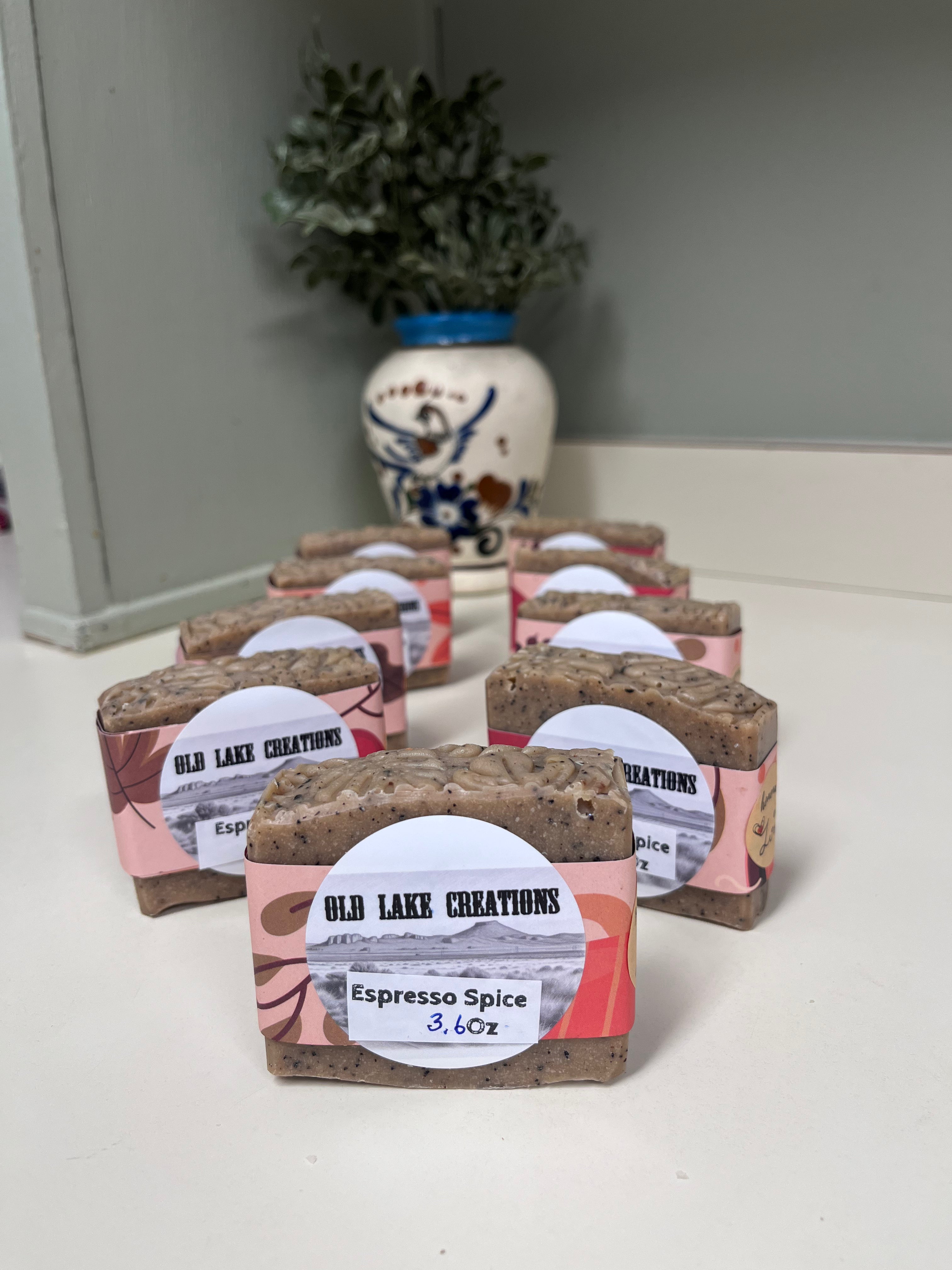 Espresso coffee soap with shea and mango butter